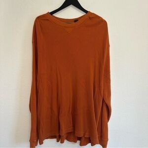 Men’s St. John’s Bay Long Sleeve Shirt Orange 2XLT